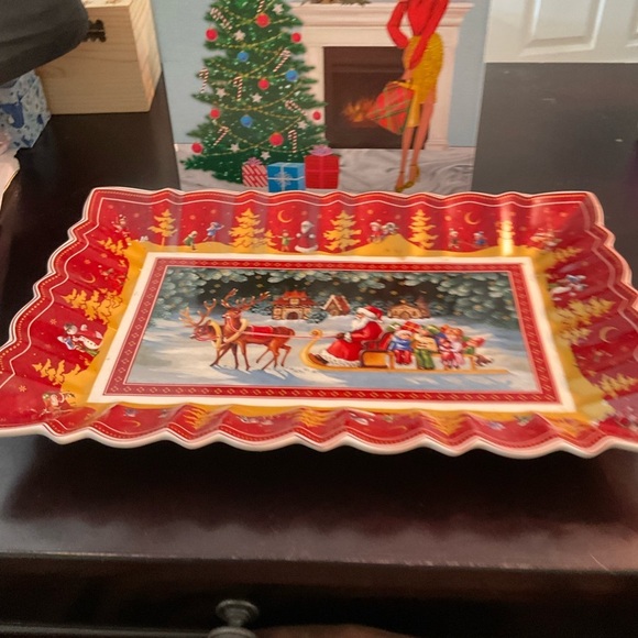 Villeroy & Boch, Toy’s Fantacy Platter. 13.75”x8.75”” Christmas Themed Scene. - Picture 7 of 7